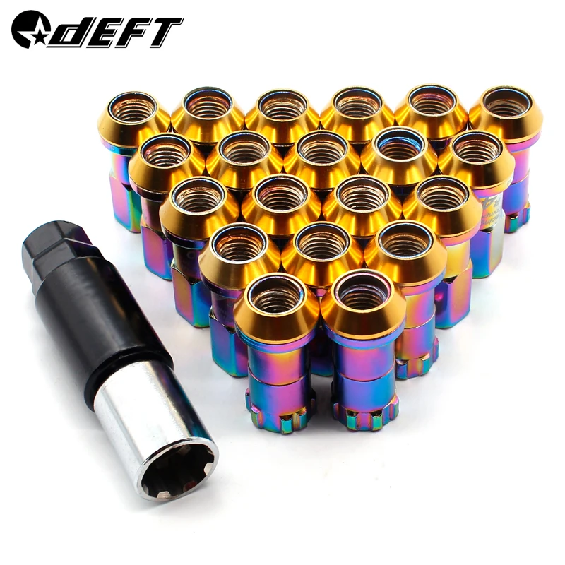 DEFT Racing Composite Steel Anti Theft Racing Wheel Nuts M12x1.5/1.25 Car Anti theft Rims Lug Nuts For Honda Civi 20pcs Set
DEFT Racing Composite Steel Anti Theft Racing Wheel Nuts M12x1.5/1.25 Car Anti theft Rims Lug Nuts For Honda Civi 20pcs Set
