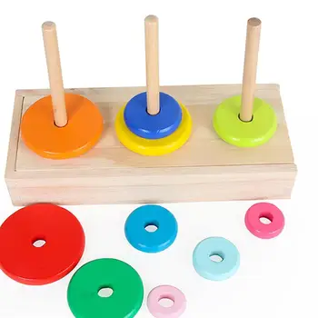 1 Set Stacking Blocks Wooden Educational Developmental Colorful Ring Blocks Stacking Tower Wooden Blocks for Children
1 Set Stacking Blocks Wooden Educational Developmental Colorful Ring Blocks Stacking Tower Wooden Blocks for Children