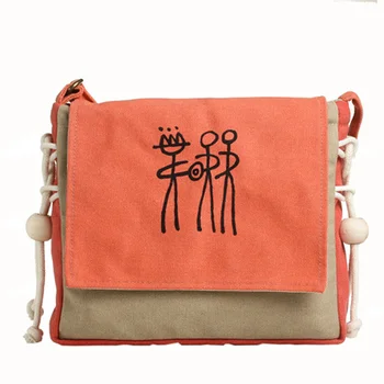 Women Bag 2020 Dongba Letters Messenger Bag Flap Tassel Wood Bead Decorates Shoulder Bag National Style Cotton Fabrics Sling Bag
Women Bag 2020 Dongba Letters Messenger Bag Flap Tassel Wood Bead Decorates Shoulder Bag National Style Cotton Fabrics Sling Bag