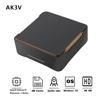 AK3V MINI PC Windows 10 intel Core Apollo Lake Celeron J3455 4GB 64GB Bluetoot Wifi 2.4GB/5GB USB3.0*2 1000M LAN 4K HD 2TB BT
AK3V MINI PC Windows 10 intel Core Apollo Lake Celeron J3455 4GB 64GB Bluetoot Wifi 2.4GB/5GB USB3.0*2 1000M LAN 4K HD 2TB BT