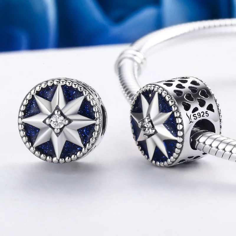 CODEDOG 925 Sterling Silver Snowflake & Star Blue Enamel Dazzling CZ Beads fit Original Pandora Bracelets for Women C205
CODEDOG 925 Sterling Silver Snowflake & Star Blue Enamel Dazzling CZ Beads fit Original Pandora Bracelets for Women C205