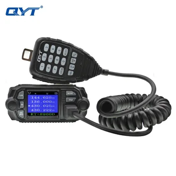 

QYT KT- 8900D 25W Quad Display Car Radio Mini Dual Band 136-174MHz 400-480Mhz Mobile Radio Vehicle Two Way Radio