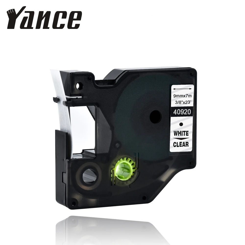 Yance 40920 9 мм белый на прозрачной этикетке, совместимая наклейка с Dymo лента, принтер для DYMO D1 принтер LM160 LM280 DYMO PNP
Yance 40920 9 мм белый на прозрачной этикетке, совместимая наклейка с Dymo лента, принтер для DYMO D1 принтер LM160 LM280 DYMO PNP