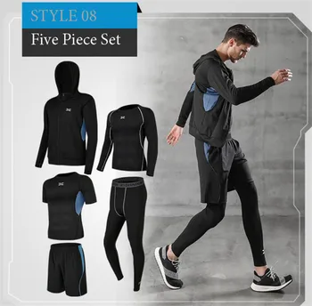 New 5pcs T Shirts Tops Motorcycle T Shirt Quick Dry Sport Suit Breathable Sport Wear Tight Long Tops & Pants for 4 Season
New 5pcs T Shirts Tops Motorcycle T Shirt Quick Dry Sport Suit Breathable Sport Wear Tight Long Tops & Pants for 4 Season