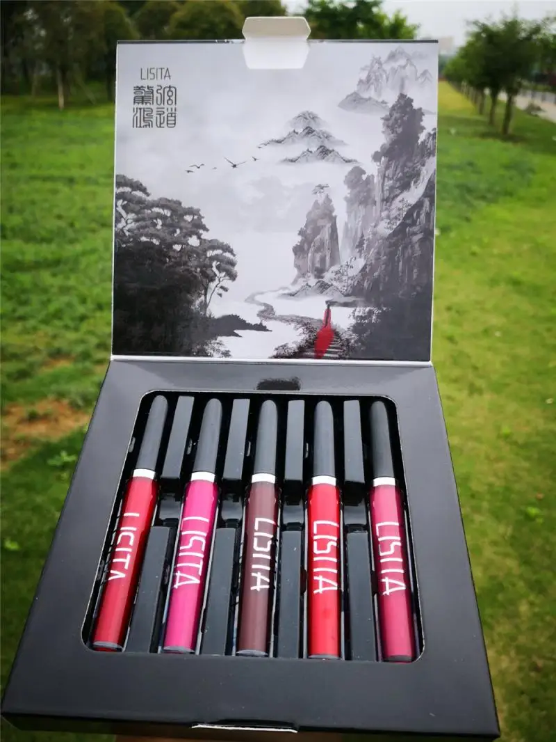 LISITA 5 Color Matte Lipstick Makeup Set Art Painting Box Lip Gloss Gift Tube Long-lasting Waterproof Lip Glaze Comestic TSLM2
LISITA 5 Color Matte Lipstick Makeup Set Art Painting Box Lip Gloss Gift Tube Long-lasting Waterproof Lip Glaze Comestic TSLM2