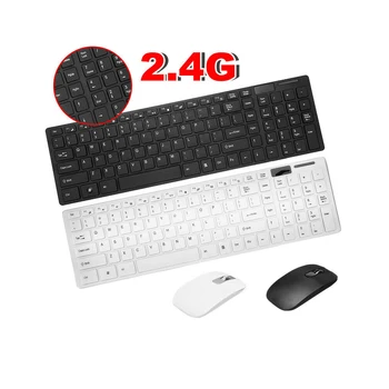 101-key Keyboard Kit Wireless Keyboard and Mouse 2.4G Keyboard Mouse Combo Set For Notebook Laptop Desktop PC TV Office Supplies
101-key Keyboard Kit Wireless Keyboard and Mouse 2.4G Keyboard Mouse Combo Set For Notebook Laptop Desktop PC TV Office Supplies