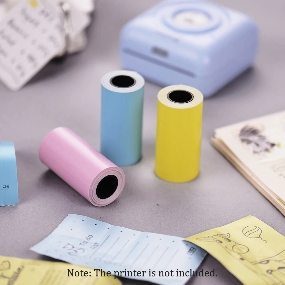 3 Roll Sticker Paper Roll Direct Thermal Printer Paper with Self-adhesive 57*30mm for PeriPage A6/A8 for PAPERANG P1/P2 Printer
3 Roll Sticker Paper Roll Direct Thermal Printer Paper with Self-adhesive 57*30mm for PeriPage A6/A8 for PAPERANG P1/P2 Printer