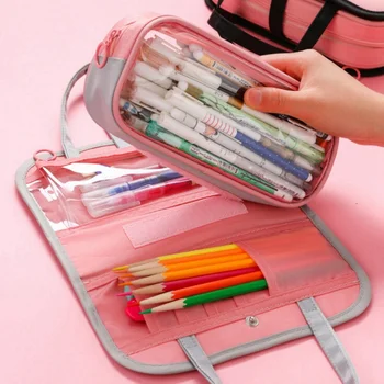 Multifunctional Waterproof 2-in-1 Stationery Bag Detachable Pencil Case Transparent Cosmetic Storage Bag
Multifunctional Waterproof 2-in-1 Stationery Bag Detachable Pencil Case Transparent Cosmetic Storage Bag
