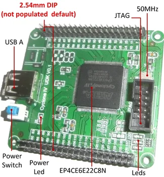 Enhanced Cyclone IV EP4CE6E22 Learning Develop FPGA Minimum System Core Board ALTERA
Enhanced Cyclone IV EP4CE6E22 Learning Develop FPGA Minimum System Core Board ALTERA