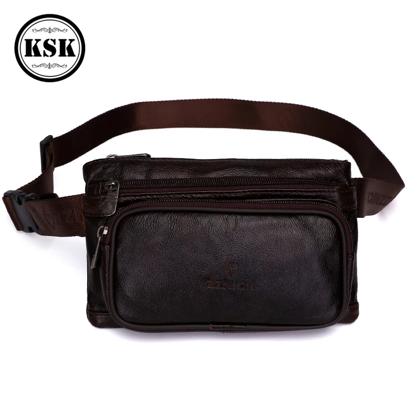 Men's Leather Fanny Pack Waist Belt Bag Genuine Leather Bag Male Waist Pack Small Shoulder Bags Fashion Luxury Small Bags KSK
Men's Leather Fanny Pack Waist Belt Bag Genuine Leather Bag Male Waist Pack Small Shoulder Bags Fashion Luxury Small Bags KSK