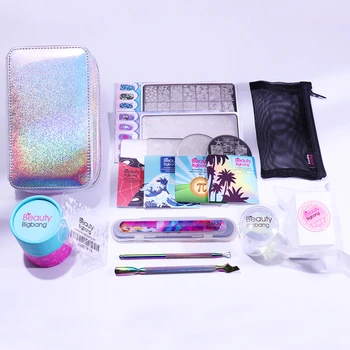 Beauty Bigbang14PCS Nail Art Set Tool Kit Stamper Nails File Manicure Flower Galaxy Style Stamping Plates With Storage Bag Set
Beauty Bigbang14PCS Nail Art Set Tool Kit Stamper Nails File Manicure Flower Galaxy Style Stamping Plates With Storage Bag Set
