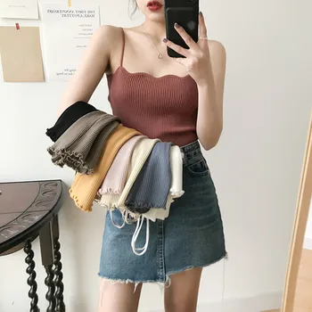 8 colors 2020 women wave basic sexy slim sleeveless summer tank tops vest knitted crop top for ladies fitness vest women (F6210
8 colors 2020 women wave basic sexy slim sleeveless summer tank tops vest knitted crop top for ladies fitness vest women (F6210