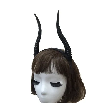 Handmade Creative Antelope Horn Cosplay Headdresses Sheep Horns Gothic Headbands Halloween Prop Hairband 
Handmade Creative Antelope Horn Cosplay Headdresses Sheep Horns Gothic Headbands Halloween Prop Hairband