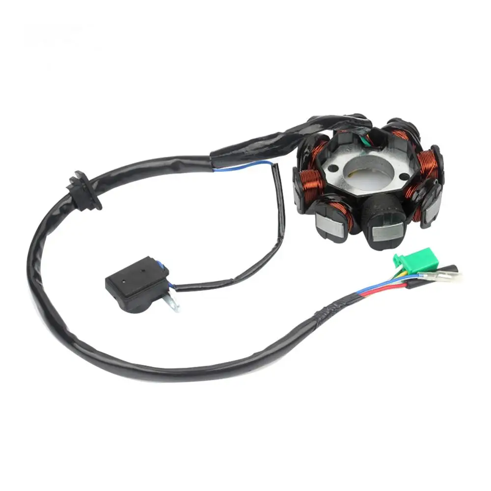 DC Ignition Stator Solenoid Coil Generator 8 Pole GY6 150cc 125cc Scooter ATV Generator Suitable For Most GY6 150 Motorcycles
DC Ignition Stator Solenoid Coil Generator 8 Pole GY6 150cc 125cc Scooter ATV Generator Suitable For Most GY6 150 Motorcycles