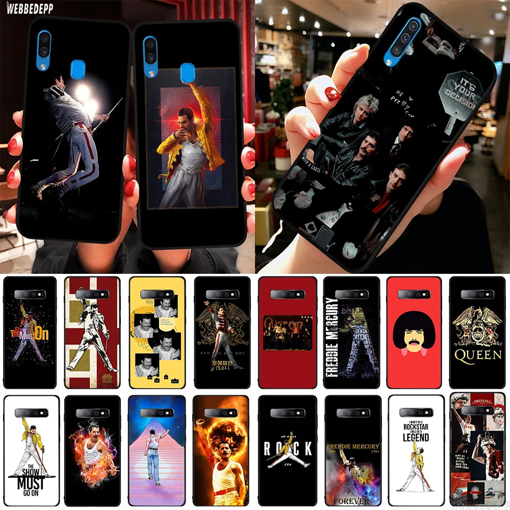 Queen band Freddie Mercury Soft Phone Case for Samsung Galaxy Note 10 S10 Lite S20 Ultra Plus A11 A41 A51 A71 A81 A91 Cover | Мобильные