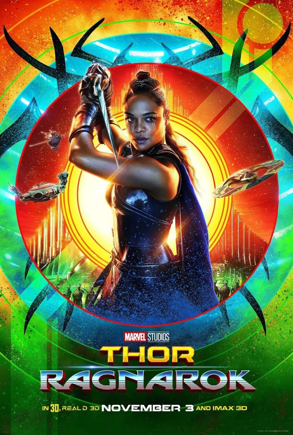 Thor Ragnarok Valkyrie Tessa Томпсон шелковая фотокартина 24x36 дюймов | Дом и сад