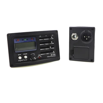 Acoustic Guitar Pickup 4 Band Equalizer with Digital Tuner LED Display Screen SB-4TN
Acoustic Guitar Pickup 4 Band Equalizer with Digital Tuner LED Display Screen SB-4TN