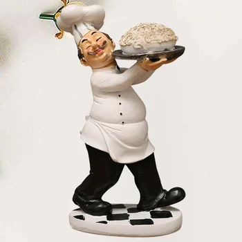 1pc Chef Model Desktop Resin Mini European Style Cook Statue Ornament Chef Figurine for Restaurant Cake Shop Bakery
1pc Chef Model Desktop Resin Mini European Style Cook Statue Ornament Chef Figurine for Restaurant Cake Shop Bakery