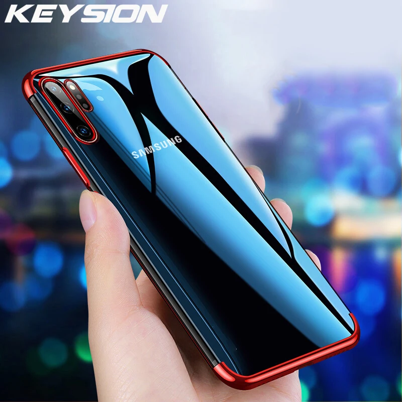 KEYSION Case For Samsung Galaxy Note 10 10 Plus Transparent Plating Cover Soft Silicone Phone Cover for Samsung Note 10+ 10 Plus
KEYSION Case For Samsung Galaxy Note 10 10 Plus Transparent Plating Cover Soft Silicone Phone Cover for Samsung Note 10+ 10 Plus