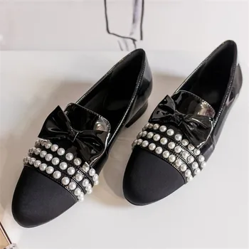 Flats Women Shoes Scarpe Donna Female Shoes Pearl Round Toe Loafers Women Slip On Zapatos De Mujer Mixed Color Ladies Flats
Flats Women Shoes Scarpe Donna Female Shoes Pearl Round Toe Loafers Women Slip On Zapatos De Mujer Mixed Color Ladies Flats