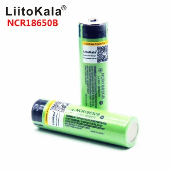 

2019 LiitoKala 100% NCR18650B 3.7 V 3400 mah 18650 3400 mah Bateria De Lítio Recarregável para lanterna para banco powr