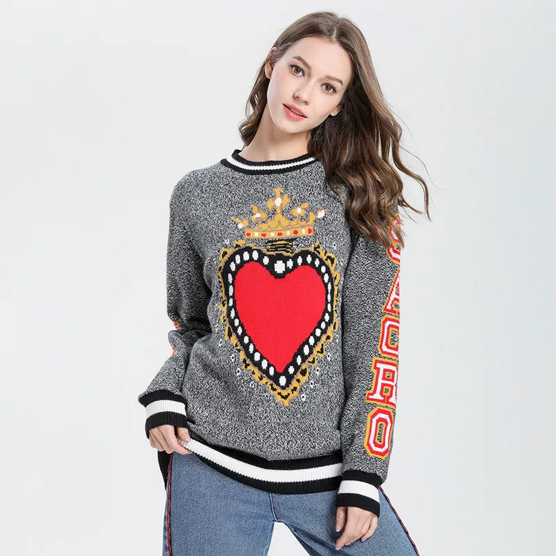 2019 New Sweater Women Loose Sweaters Pullover Print Knitted Sweater Cashmere Sweater Women's Winter Clothes Female M190805
2019 New Sweater Women Loose Sweaters Pullover Print Knitted Sweater Cashmere Sweater Women's Winter Clothes Female M190805