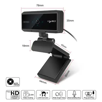 Full HD 1080P 30fps 5M Pixel USB Webcam Built-in Microphone Autofocus Computer Peripheral Web Camera For PC Laptop Action Camera
Full HD 1080P 30fps 5M Pixel USB Webcam Built-in Microphone Autofocus Computer Peripheral Web Camera For PC Laptop Action Camera