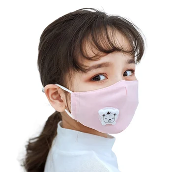 

Chirldren Protective Masks PM2.5 Anti-Dust Mouth Face Mask For Kids Fabric Masks With Respiration Tap