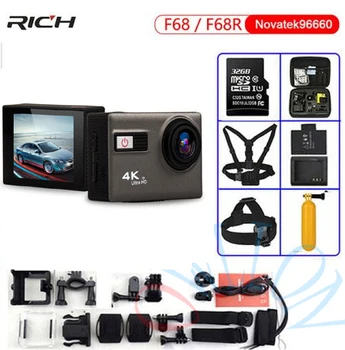 

NEW Ultra HD Action Camera F68 F68R 4K 24FPS Novatek 96660 For SONY IMX078 LENS Remote Wifi Waterproof 30m Extreme Sports Camera