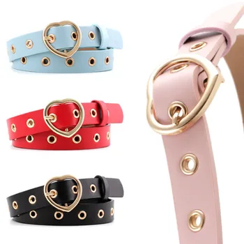 Female Leather Belt Women Metal Buckle Stylish Ladies Vintage Heart Buckle Leisure Leather Belt Trouser Accessories 
Female Leather Belt Women Metal Buckle Stylish Ladies Vintage Heart Buckle Leisure Leather Belt Trouser Accessories