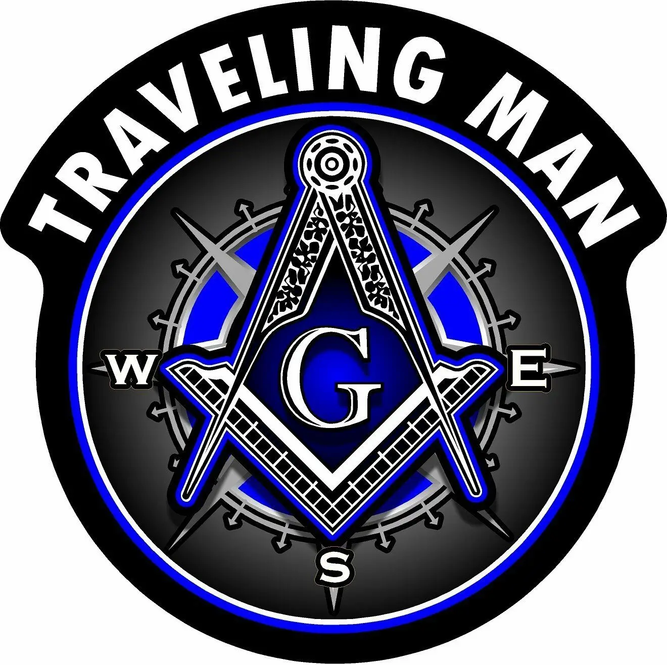 Shop Generic ProSticker 121V (One) Masonic "Traveling Man" Freemason