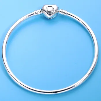 Authenetic 925 Sterling Silver Heart Shape Clasp Decorated Pan Bracelet Bangle Fit Women Bead Charm Europe Jewelry
Authenetic 925 Sterling Silver Heart Shape Clasp Decorated Pan Bracelet Bangle Fit Women Bead Charm Europe Jewelry