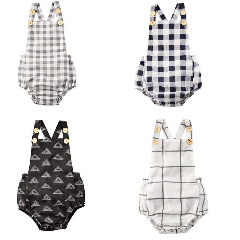 2020 Infant Baby Girl Sleeveless Romper Triangle Plaid Printed Button Ruffles Jumpsuit Cotton & Linen Outfit Clothes 0-24 Months
2020 Infant Baby Girl Sleeveless Romper Triangle Plaid Printed Button Ruffles Jumpsuit Cotton & Linen Outfit Clothes 0-24 Months