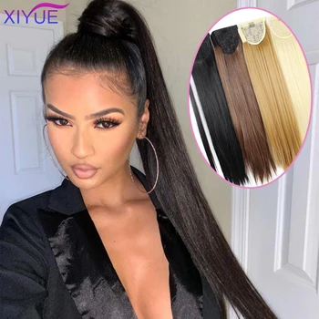 Long Curly/Straight Clip In Hair Tail False Hair Ponytail Hairpiece With Hairpins Synthetic Hair Pony Tail Hair Extension for Gi
Long Curly/Straight Clip In Hair Tail False Hair Ponytail Hairpiece With Hairpins Synthetic Hair Pony Tail Hair Extension for Gi