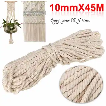 10mm 45M Fabric Rope Twine Rolls Hemp Twisted Cord Macrame String DIY Basket Craft Cat Pet Scratching Handmade Decor
10mm 45M Fabric Rope Twine Rolls Hemp Twisted Cord Macrame String DIY Basket Craft Cat Pet Scratching Handmade Decor