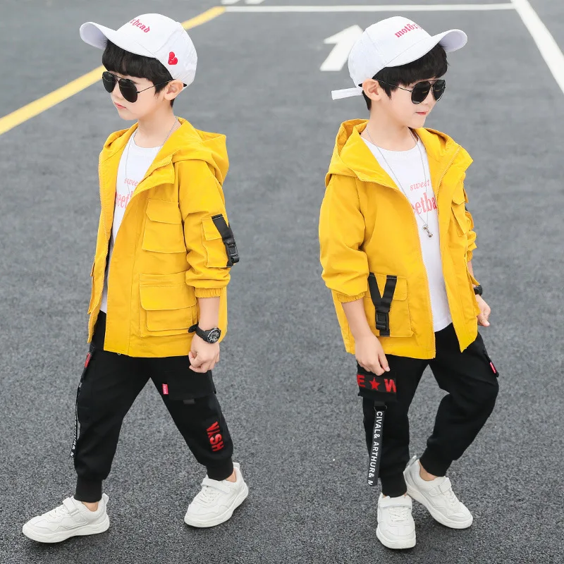 BOY'S Autumn New Style Fashion Big Boy Casual Coat 2019 Korean-style Handsome Buckle Trench Coat Spring And Autumn Fashion Child
BOY'S Autumn New Style Fashion Big Boy Casual Coat 2019 Korean-style Handsome Buckle Trench Coat Spring And Autumn Fashion Child
