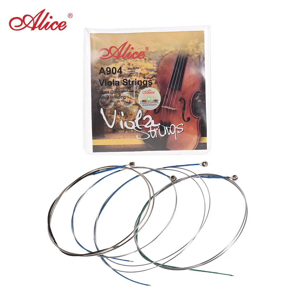 Alice A904 Universal Full Set (A-D-G-C) Viola Strings Steel Core Al-Mg Alloy/ Cupronickel Winding, 4pcs/set
Alice A904 Universal Full Set (A-D-G-C) Viola Strings Steel Core Al-Mg Alloy/ Cupronickel Winding, 4pcs/set