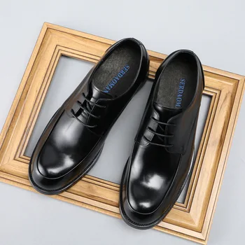 Men's Leather Shoes Men's Shoes Lace-up Business Formal Wear Leather Shoes Men's Genuine Leather Comfortable Chaussure Homme 
Men's Leather Shoes Men's Shoes Lace-up Business Formal Wear Leather Shoes Men's Genuine Leather Comfortable Chaussure Homme