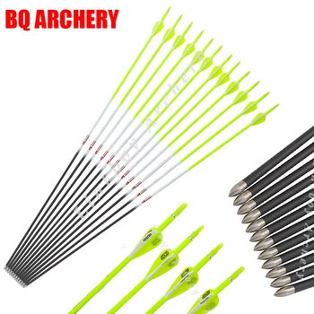 12pcs Archery Pure Carbon Arrows ID4.2mm Spine 600 700 800 Arrow Vanes 80gr Tips Insert Nock for Recurve Bow Hunting
12pcs Archery Pure Carbon Arrows ID4.2mm Spine 600 700 800 Arrow Vanes 80gr Tips Insert Nock for Recurve Bow Hunting