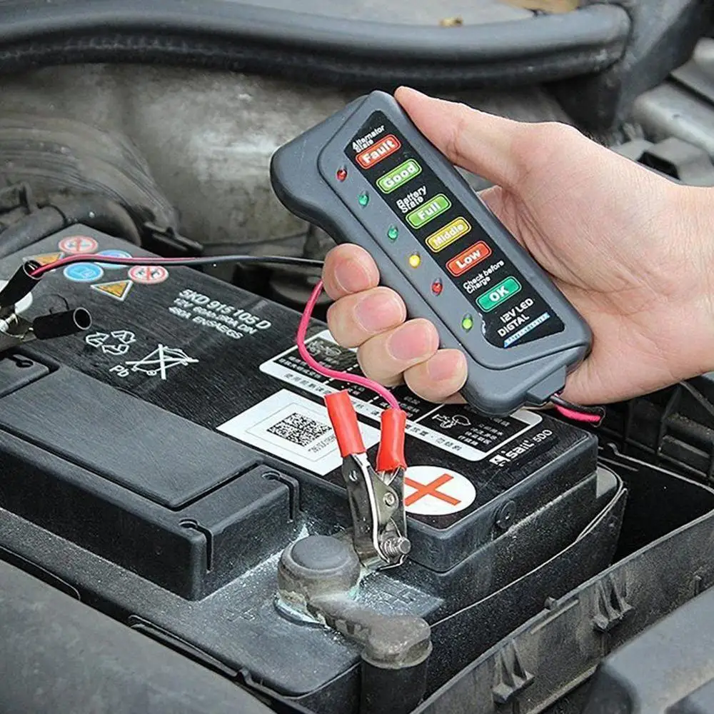 12V Auto 6 LED Display 12V Car Motorcycle Battery Load Tester Digital Analyzer Alternator Charge Starting Motor Car Accessories
12V Auto 6 LED Display 12V Car Motorcycle Battery Load Tester Digital Analyzer Alternator Charge Starting Motor Car Accessories