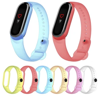 Xiao mi Bracelet 5 Replacement Straps Transparent Color Silicone Belts for Mi Band 5 Straps Xiao mi 5 Smart Wristband Belts
Xiao mi Bracelet 5 Replacement Straps Transparent Color Silicone Belts for Mi Band 5 Straps Xiao mi 5 Smart Wristband Belts