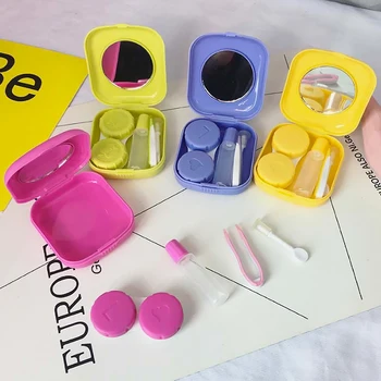 Easy Take Travel Contact Lens Case Kit With Mirror Glasses Colored Eye Lenses Box Holder Container For Colored Contact Lenses
Easy Take Travel Contact Lens Case Kit With Mirror Glasses Colored Eye Lenses Box Holder Container For Colored Contact Lenses