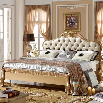 European bed double bed princess bedroom wedding bed French luxury simple modern solid wood 1.8 m high box storage bed
European bed double bed princess bedroom wedding bed French luxury simple modern solid wood 1.8 m high box storage bed