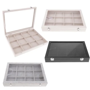 12-Slot Jewelry Display Showcase For General Bracelets Watches Black, Grey, Cream White
12-Slot Jewelry Display Showcase For General Bracelets Watches Black, Grey, Cream White