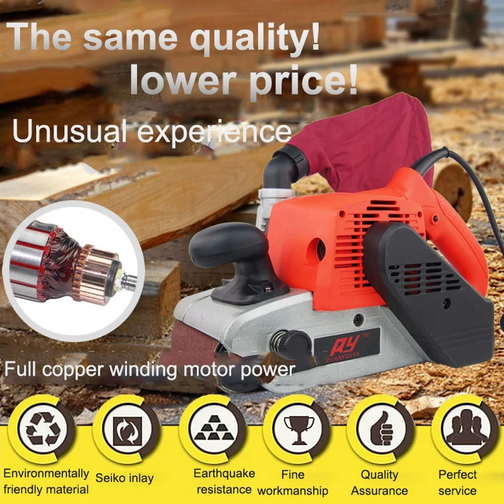4 Inch Belt Machine Portable Sander 1380W /1480W Woodworking Sandpaper Machine Belt Mach Tank Plane Grinding Polishing Machine
4 Inch Belt Machine Portable Sander 1380W /1480W Woodworking Sandpaper Machine Belt Mach Tank Plane Grinding Polishing Machine