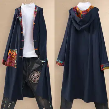 Spring Hooded Cotton Jackets 2020 Women Causal Long Cardigan Vintage Long Sleeve Printed Patchwork Coats Female Overcoat Vestido
Spring Hooded Cotton Jackets 2020 Women Causal Long Cardigan Vintage Long Sleeve Printed Patchwork Coats Female Overcoat Vestido