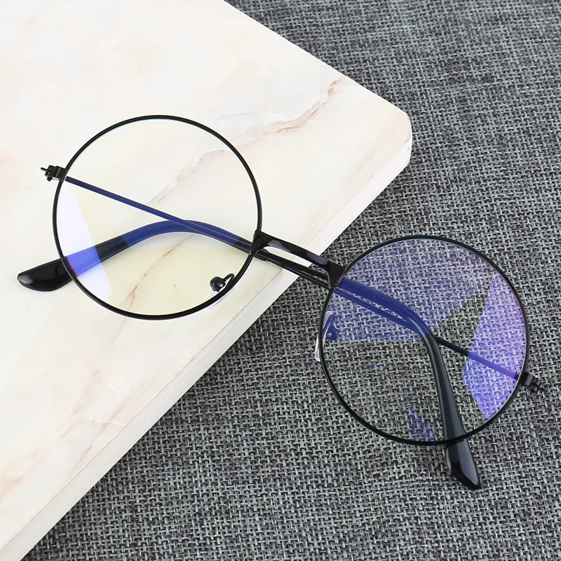 Vintage Round Metal Frame Blue-Light Blocking Personality College Style Clear Lens Eye Glasses Eye Protection Mobile Phone Game
Vintage Round Metal Frame Blue-Light Blocking Personality College Style Clear Lens Eye Glasses Eye Protection Mobile Phone Game