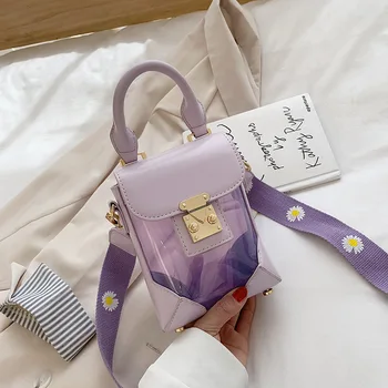 Summer Women's 2020 New Korean Version of The Fashion Wide Shoulder Strap Transparent Crossbody Bag Mobile Phone Bag 
Summer Women's 2020 New Korean Version of The Fashion Wide Shoulder Strap Transparent Crossbody Bag Mobile Phone Bag