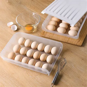 VOGVIGO 3-row 18 holes Large Capacity Egg Box Stackable Automatic Rolling Egg Storage Box with Lid Auto scrolling egg storage
VOGVIGO 3-row 18 holes Large Capacity Egg Box Stackable Automatic Rolling Egg Storage Box with Lid Auto scrolling egg storage