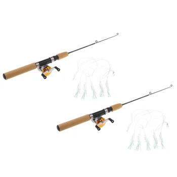 Pack of 2pcs Micro Telescopic Ice Fishing Rod with Baitcasting Reel Travel Rod 55cm
Pack of 2pcs Micro Telescopic Ice Fishing Rod with Baitcasting Reel Travel Rod 55cm
